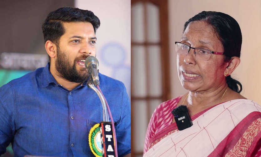 shafi parambil legal notice to kk shailaja 