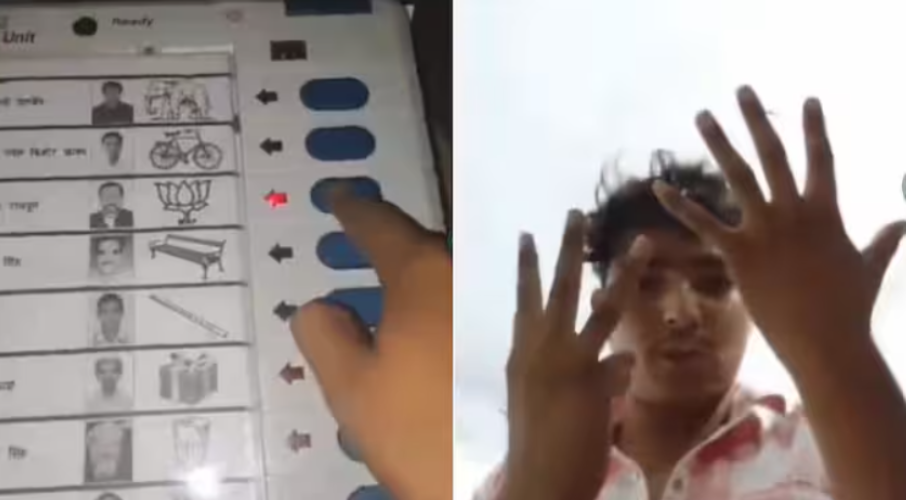 Video of man voting for BJP candidate 8 times in UP goes viral case filed