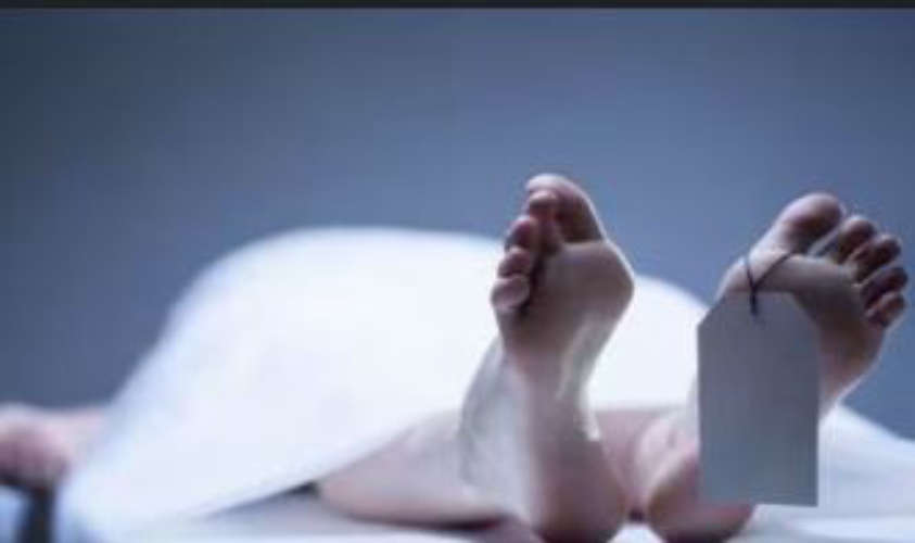 Unidentified body inside the building under construction