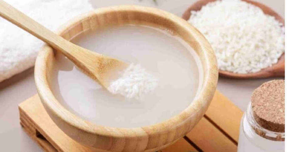rice water helps improve hair growth
