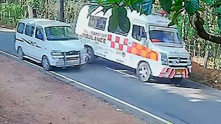 motor vehicle dept took case on ambulance blocked