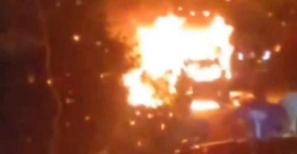 car got fired in kumali man died