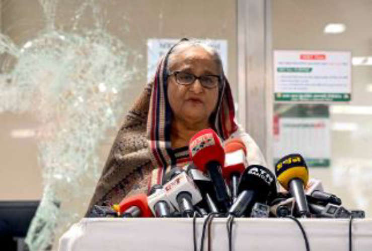 Bangladesh Protests Prime Minister Sheikh Hasina Resigns and Heads to India London