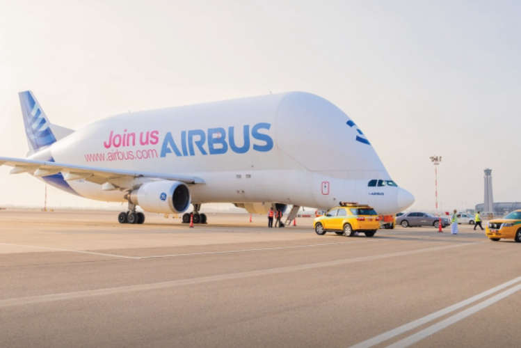 Beluga Airbus A300 one of the worlds largest cargo planes has landed at Muscat International Airport