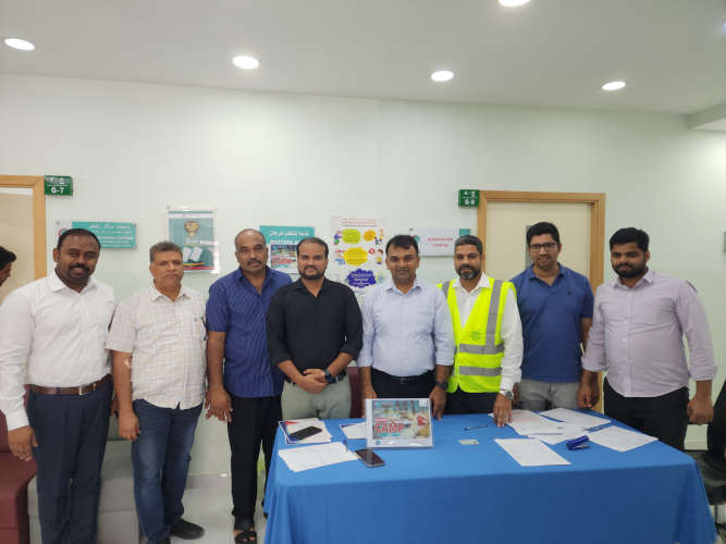 Organized blood donation camp