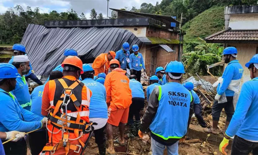 SKSSF Vikaya Volunteers to be Honored by Samastha for Wayanad Disaster Relief Efforts