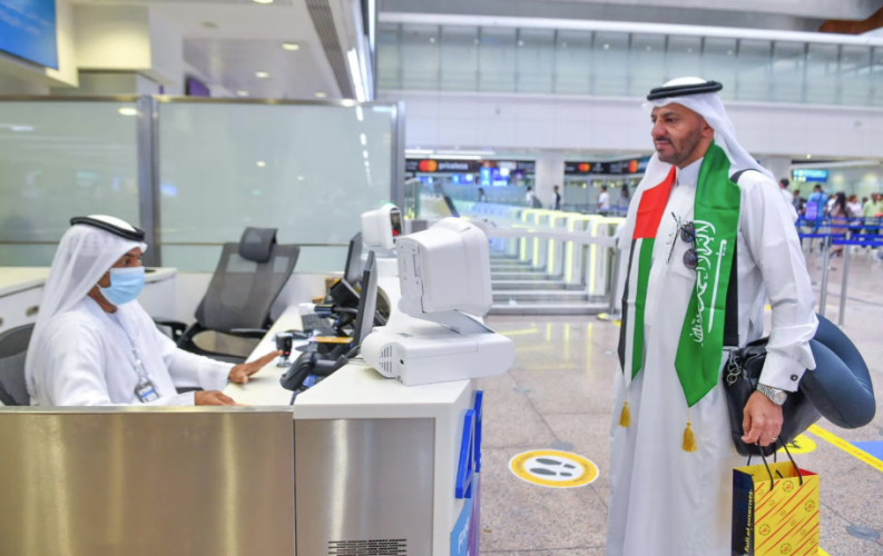 The 94th Saudi National Day was celebrated with pride at Dubai Airport