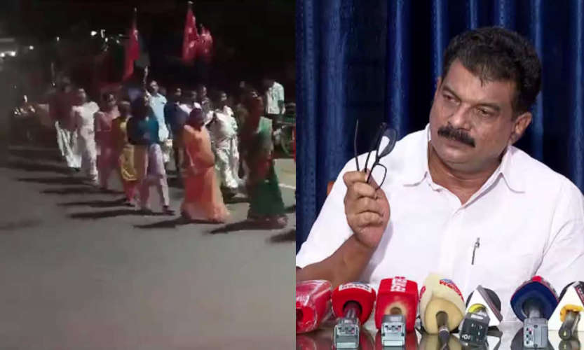 CPM workers have again called for death threat against pv anwar mla