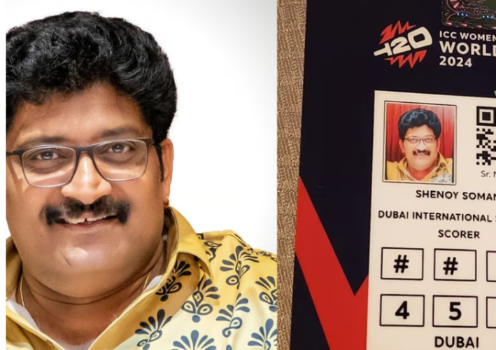 T20 World Cup UAE Malayali Shinoy Soman as the official scorer