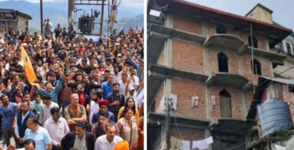 Shimla Municipal Corporation Orders Demolition of Third Floor of Sanjauli Mosque Amidst Hindu Nationalist Protests