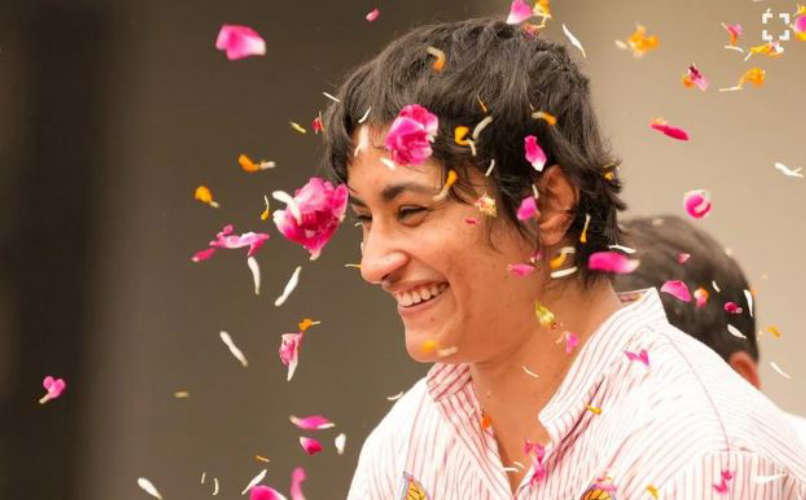 Vinesh Phogat Defeats BJPs Yogesh Bairagi in a Tough Electoral Battle by 6140 Votes