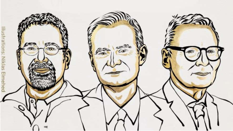Daron Acemoglu Simon Johnson and James A Robinson win Nobel Economics Prize