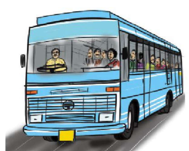 The diesel bus was not made electric Buses that are 15 years old