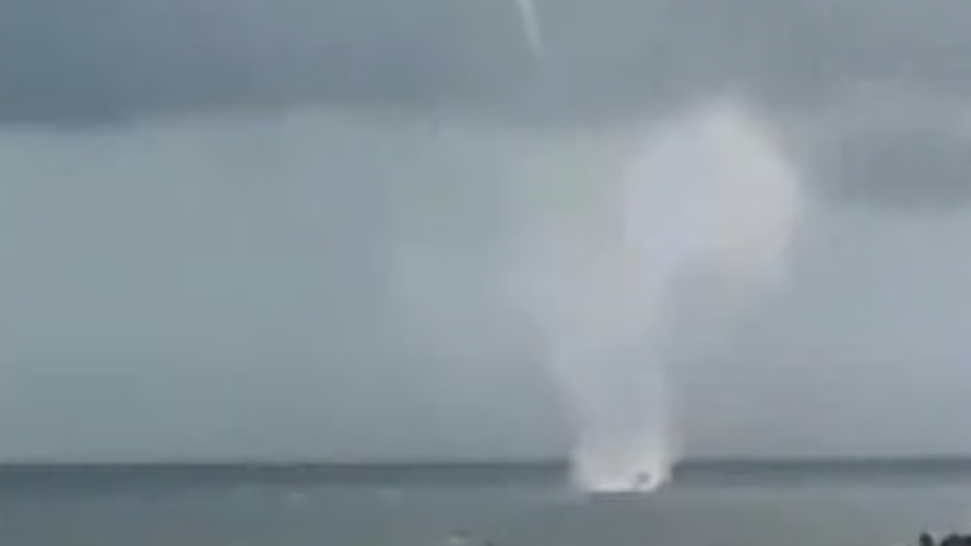 Vizhinjam is a phenomenon similar to a cyclone at sea in coastal waters It was visible for half an hour