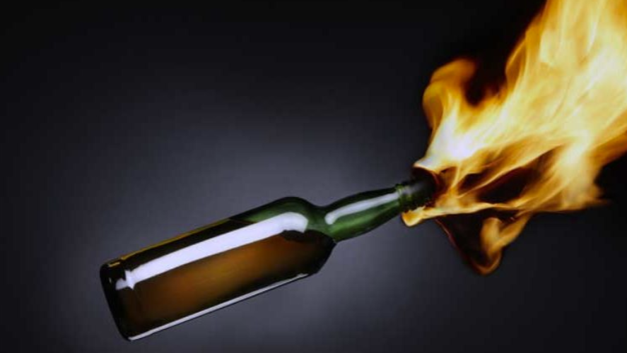 At Alathur he threw a petrol bottle at home The youth is in custody