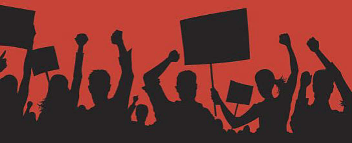 The protest march of Hindutva organizations demanding the demolition of the mosque turned violent
