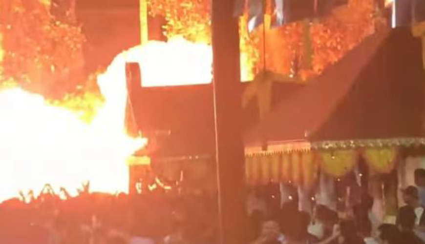 Unlicensed Fireworks Cause Major Accident at Kasaragod Temple Festival Over 150 Injured