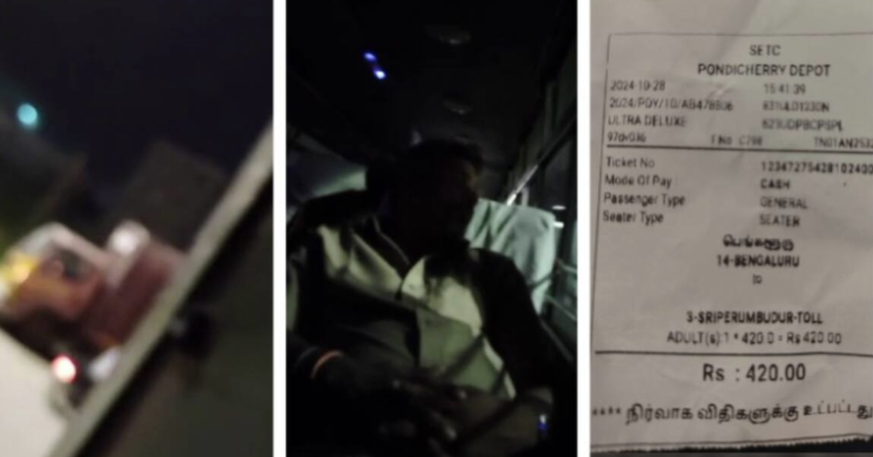 In Chennai a Malayali teacher was dropped from a government bus in the middle of the night The teacher filed a complaint