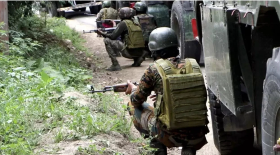 Terrorist firing on army camp in Kashmir Second terrorist attack today