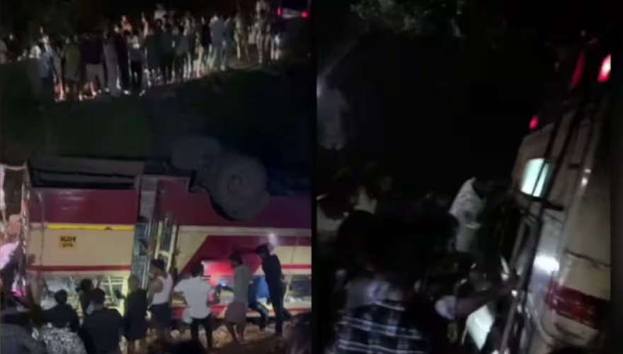 Malappuram KSRTC Bus Accident Multiple Injuries Reported