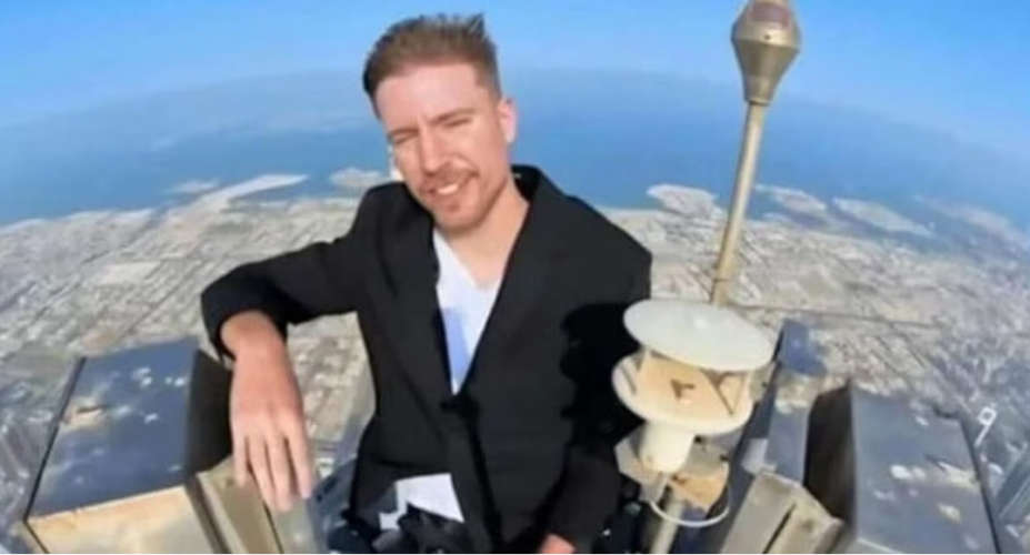Mr Beast Takes Over Burj Khalifa