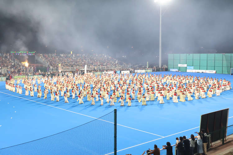 The mega Thiruvathira in Muscat was impressive with more than 500 beauties lined up