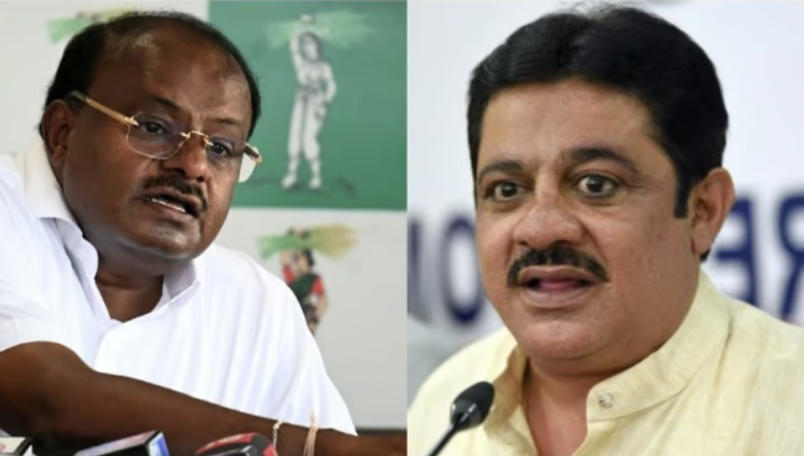 Racial abuse against Union Minister Kumaraswamy Karnataka Minister Sameer Ahmed Khans remarks in controversy