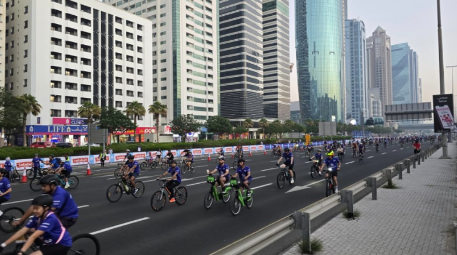 More than 37 thousand cyclists participated in the 5th Dubai Ride