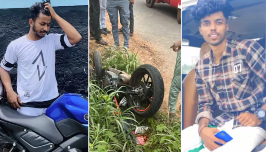 A collision between a bike and a pick-up in Kannur ends tragically for 2 youths