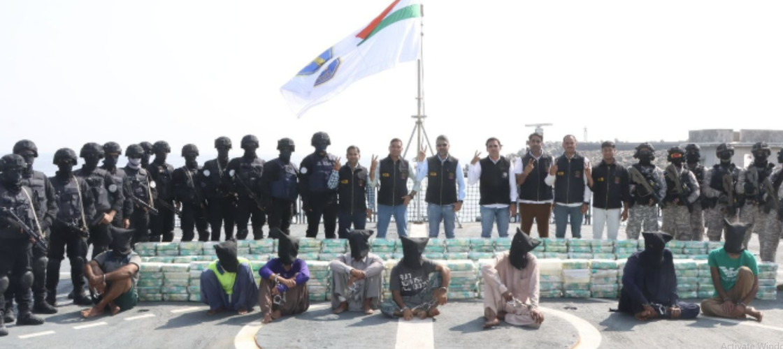 Massive drug bust in Gujarat 700 kg of meth was seized from the sea border