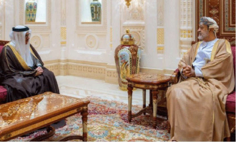 Bahrain Foreign Minister Meets Oman Sultan Boosting Bilateral Cooperation