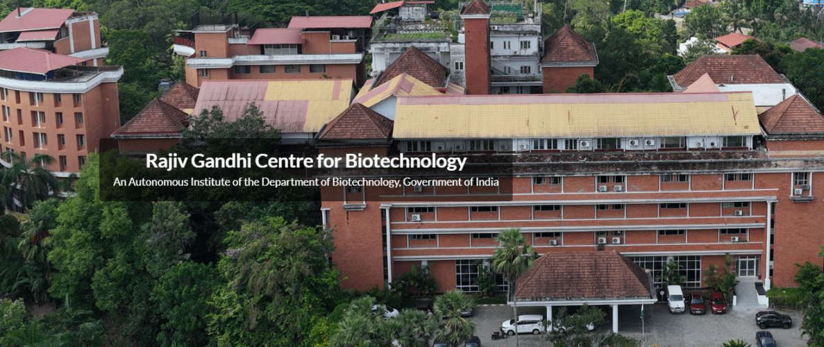 PhD at Rajiv Gandhi Center for Biotechnology Thiruvananthapuram Application by November 20