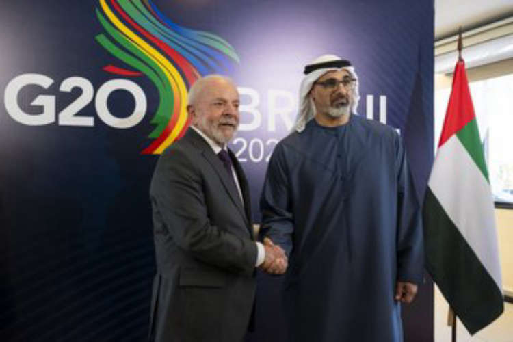 The Crown Prince of Abu Dhabi met with the President of Brazil