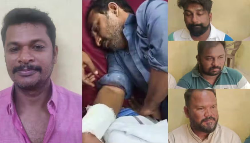 Four persons arrested in the case of assaulting DMK district secretary in Kollam