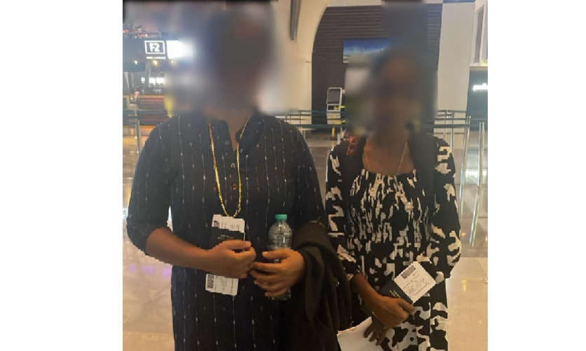 Muscat Two young women from Kottayam who arrived in Buraimi Oman on tourist visa and were in distress were brought home under the leadership of Kottayam District KMCC