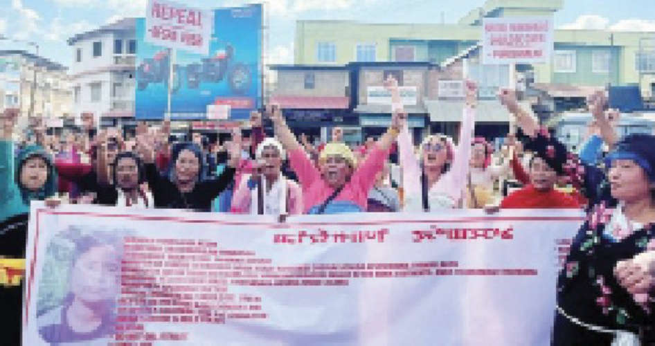 Manipur Massive agitation against AFSPA