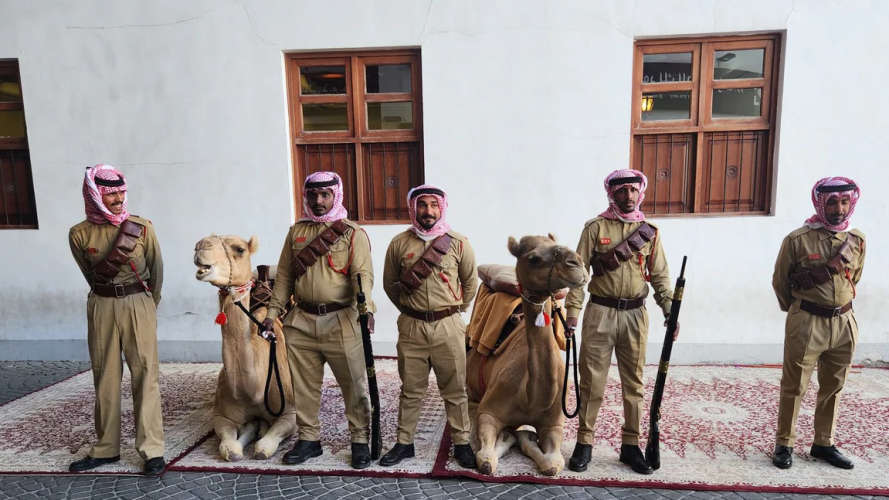 Bahrain Welcomes Tourists with Camel Squad at Bab Al Bahrain