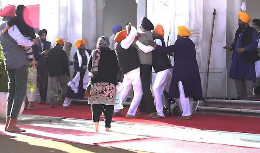 Assassination Attempt on Sukhbir Singh Badal at Golden Temple Leader Injured