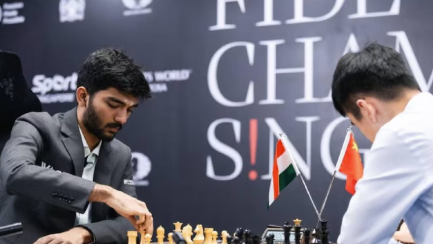 World Chess Championship Gukesh and Ding Liran were tied The 9th fight is also with him
