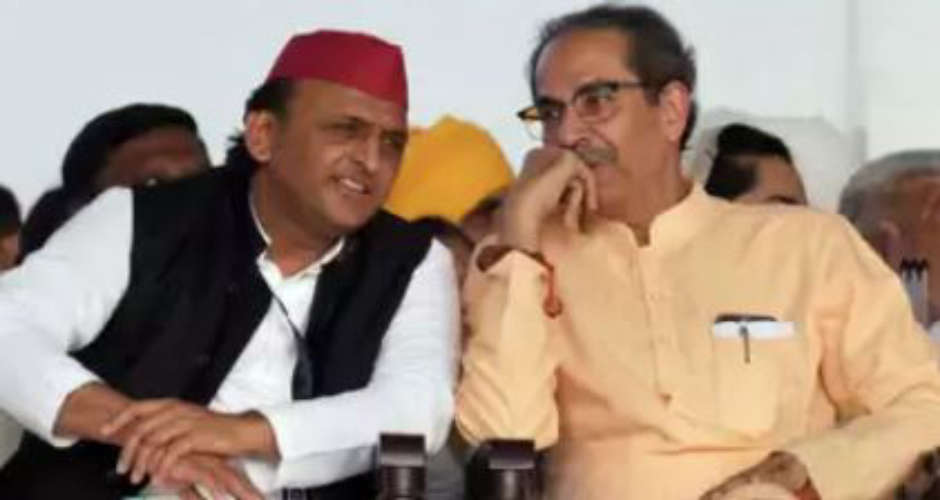 samajwad party left mahavikhas agadi after shivasena ubt member post on babri masjid