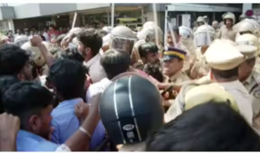 conflict-in-kannur-thottada-iti-ksu-sfi-activists-clash