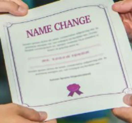 Now you can change the name in the SSLC certificate as well