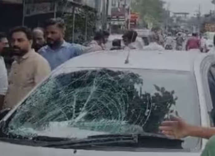 Three injured as car crashes into students returning home after exams-latest