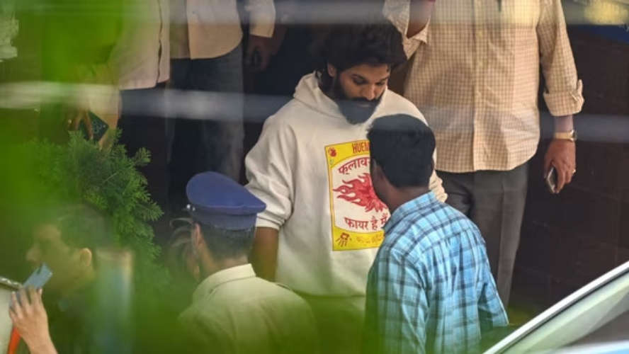Jailed overnight despite bail Finally Allu Arjun was released from jail