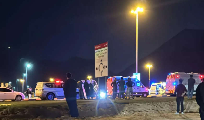 Bus carrying Indians caught with accident in Khurfakan
