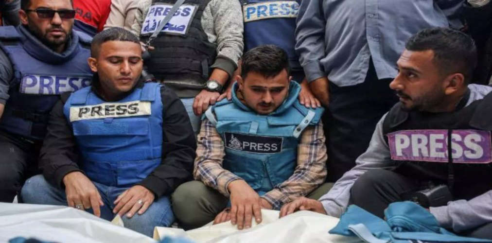 Five journalists were killed in the Israeli attack
