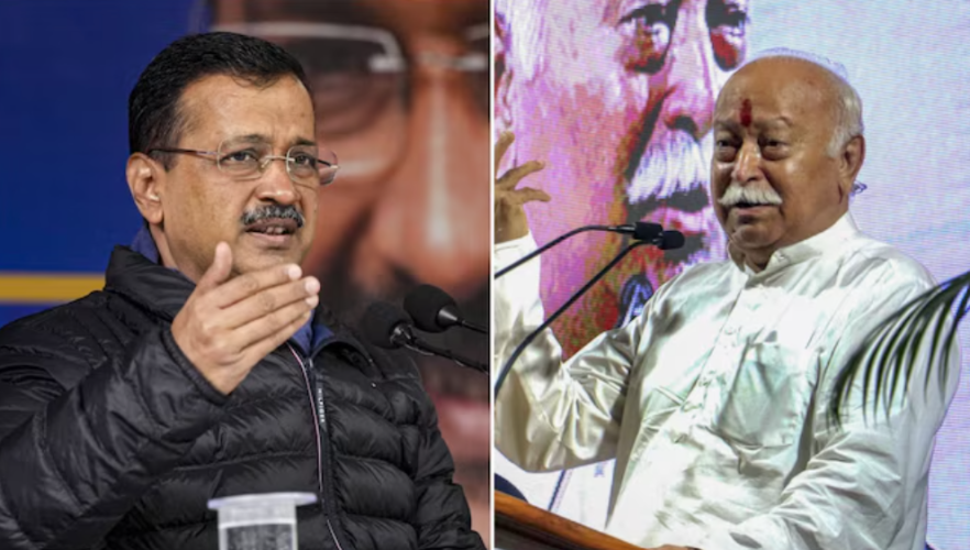 Arvind Kejriwal Writes Letter to RSS Chief Mohan Bhagwat Questions BJPs Moves Against Democracy