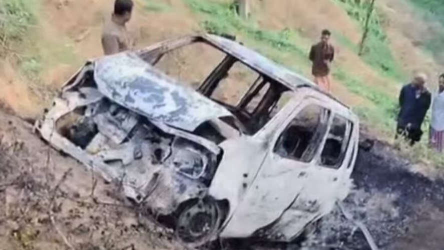 Charred Body Found in Crashed Car in Kollam Confirmed to Be Missing Accountant Lenish Robinson