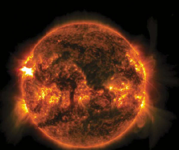The biggest sun of the year was visible yesterday