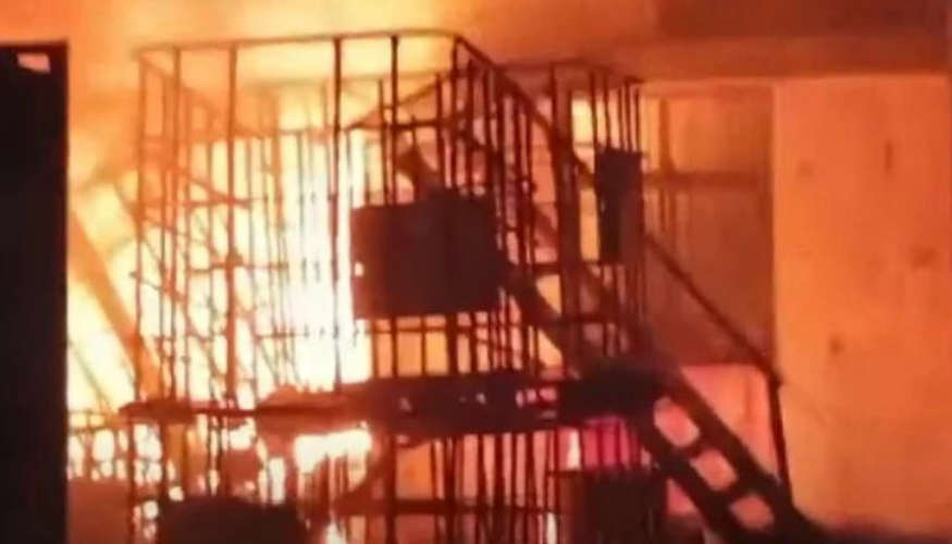 Fire in Edyar Industrial Area The rescue operation continues